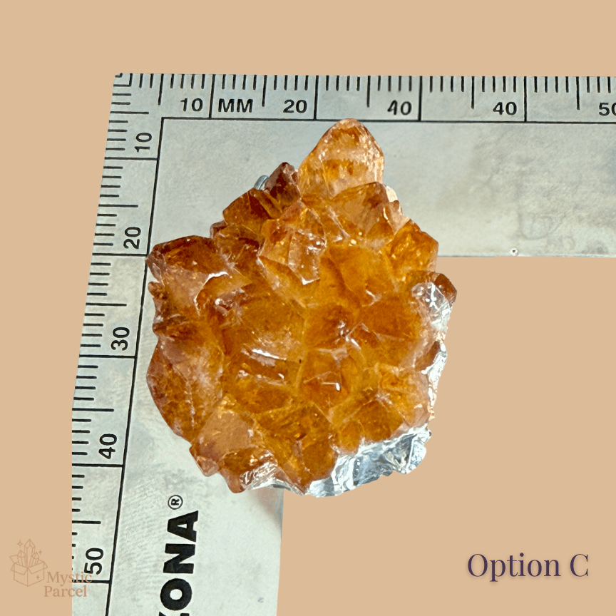 Honey Citrine Druzy Pendant with Bright Golden Crystals – Brazil