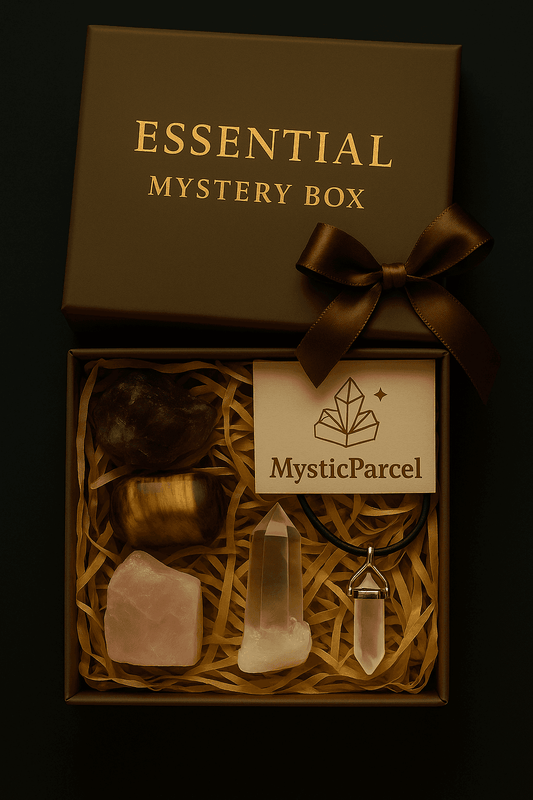 Healing crystal set of 5 polished stones – spiritual mystery gift box