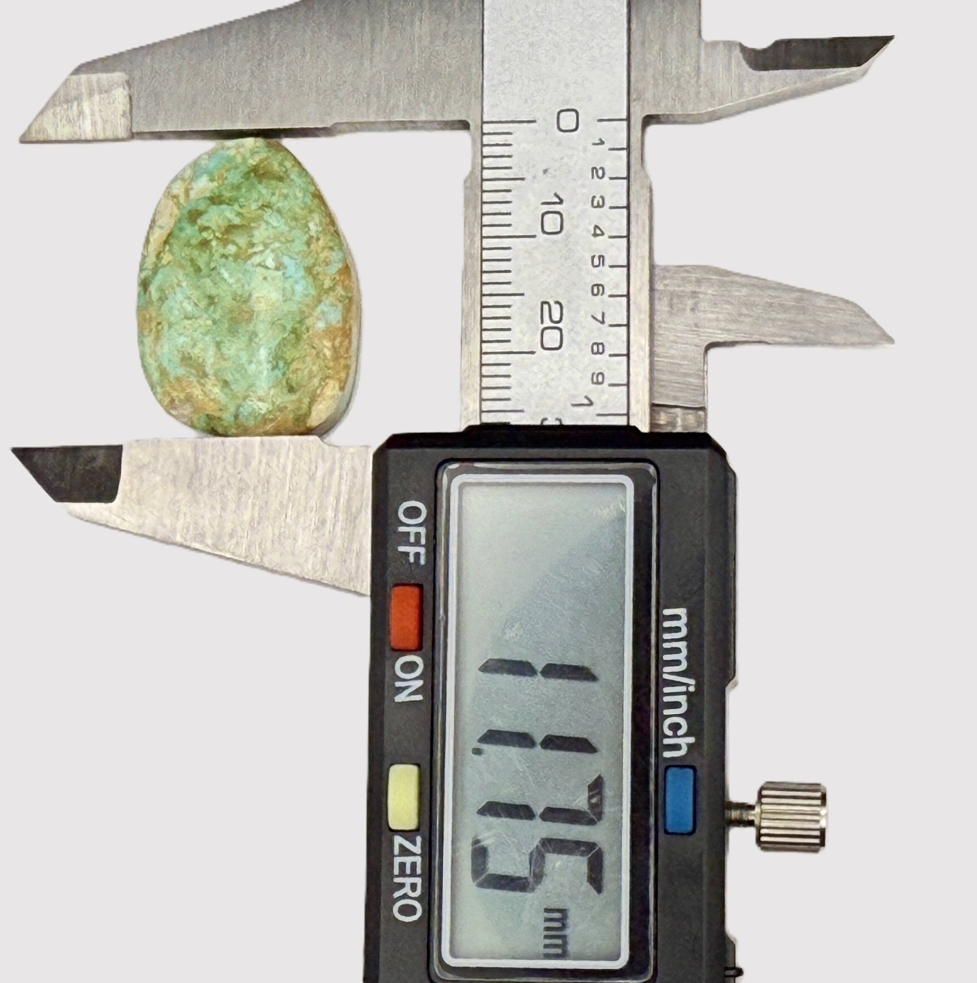 Hand shaped and polished Royston Turquoise cabochon from Tonopah Nevada