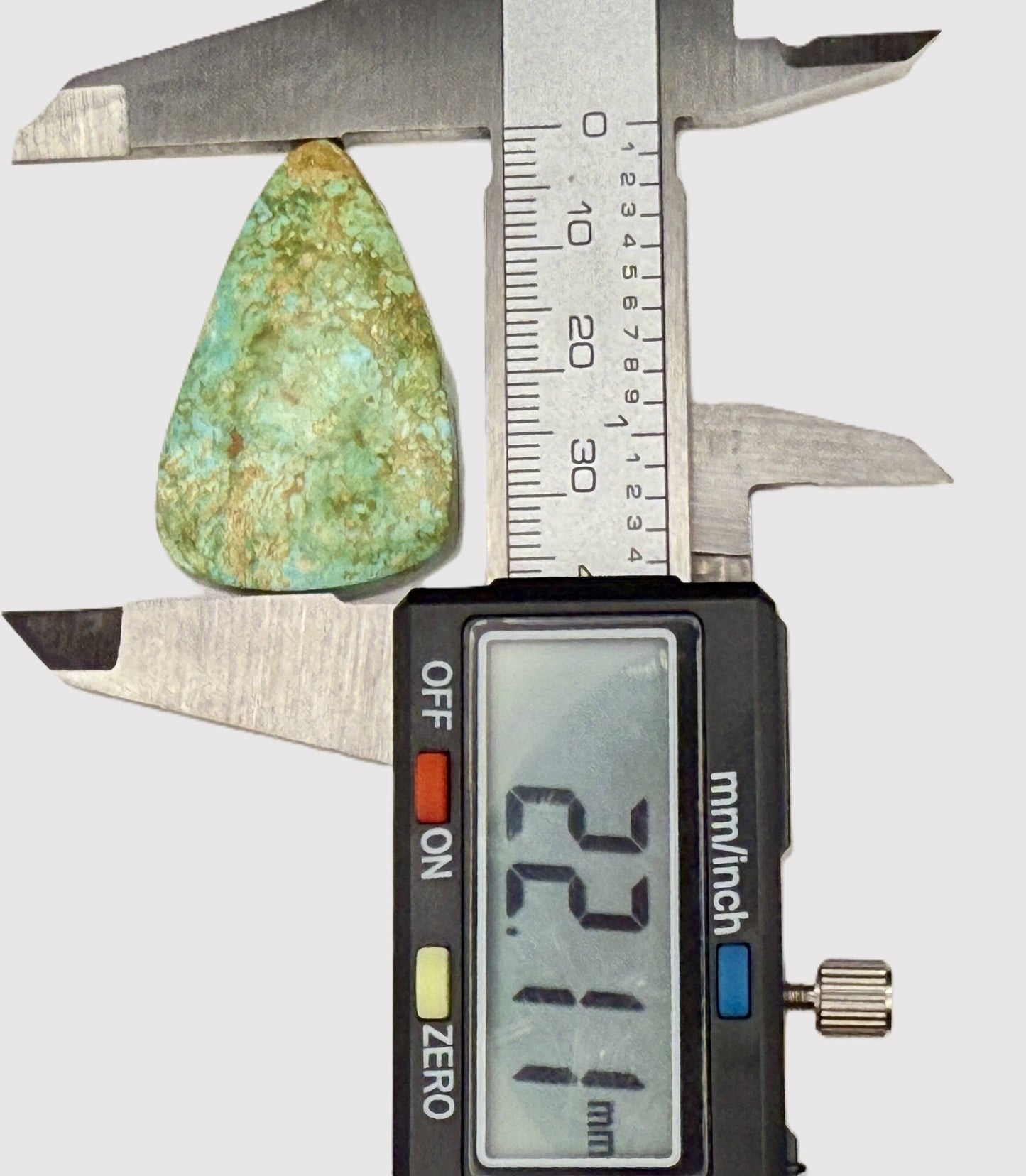 Turquoise cabochon from Tonopah Nevada, silversmithing stone