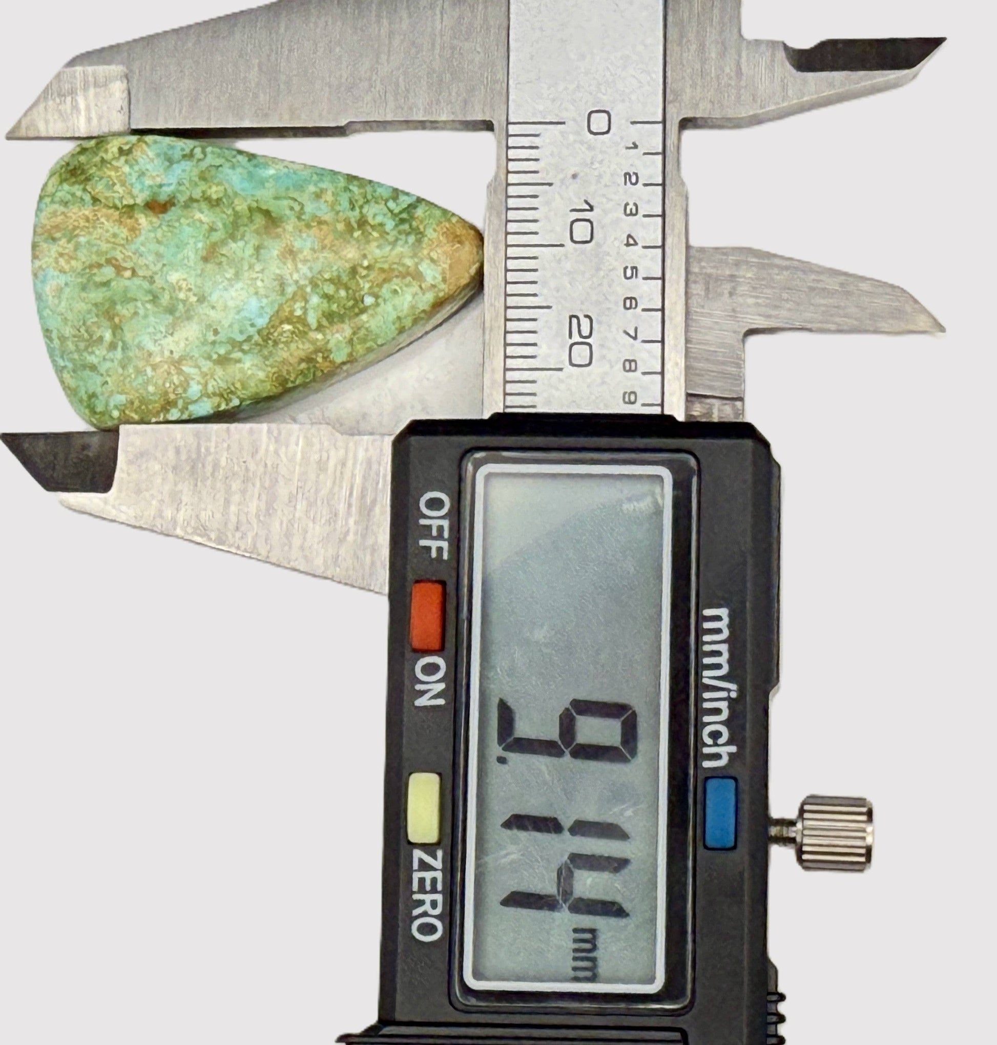 Large turquoise gemstone cabochon 22mm x 9mm, rare USA turquoise