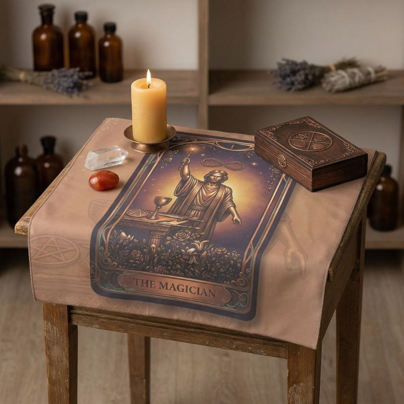 "The Magician" Tarot Cloth for Intentional Rituals