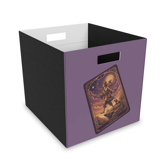 Felt organizer featuring The Fool Tarot design for storage
