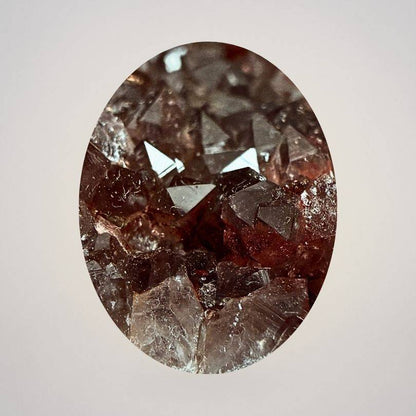 Close-up of Alaçam Amethyst Druzy Specimen — Compact Display Cluster (68g) Turkey revealing sharp crystal terminations and rich coloration.