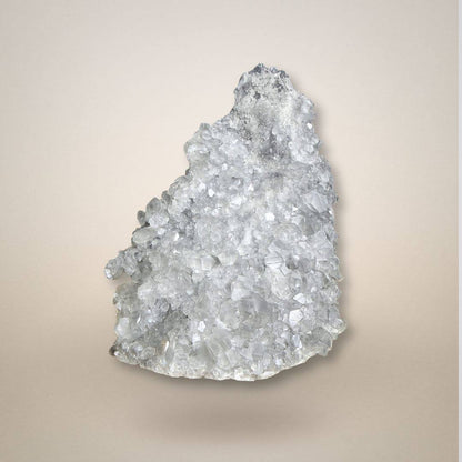 Premium A Grade Apophyllite Cluster side view Specimen with high clarity crystals, perfect for collectors and spiritual clarity practices.