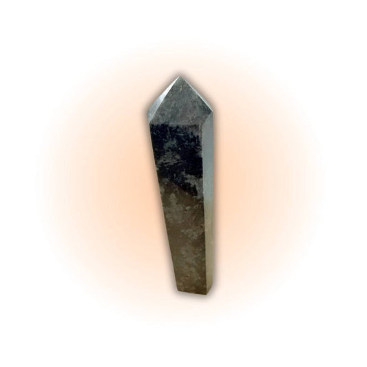 Arfvedsonite Generator 7inch - Manifestation & Clarity crystal point with polished finish, ideal for energy work and gemstone collections.