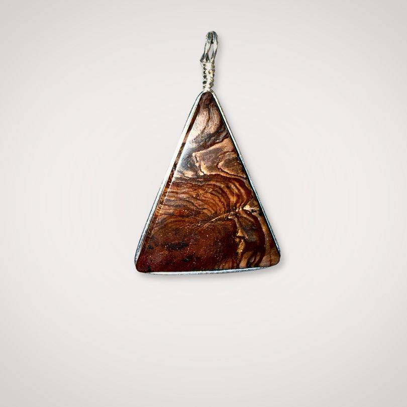 Biggs Jasper pendant back view 