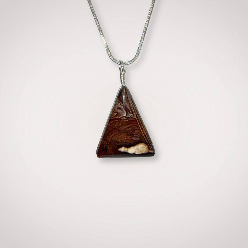 Biggs Jasper triangle pendant jewelry