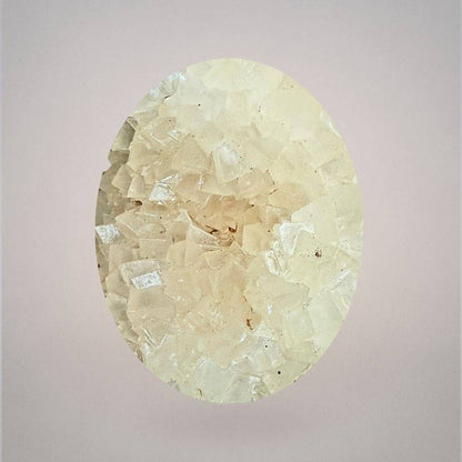 Calcite mineral with geometric crystal structure, Indian collectible for fossils and rocks