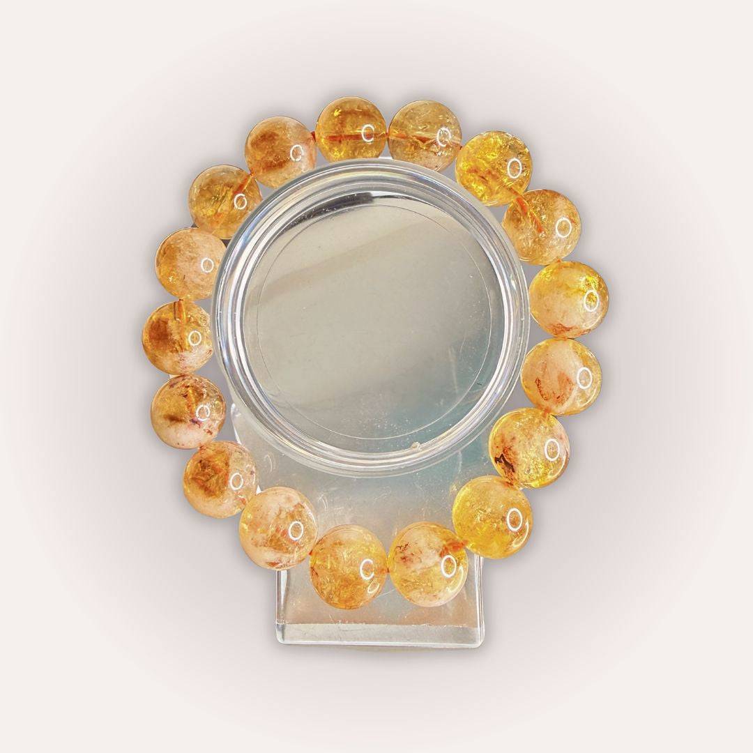 Citrine gemstone bracelet from the Path of Prosperity Aligned Pairing, designed to attract abundance and support personal growth.