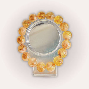 Citrine Bracelet — 12mm Beads (6.75–7”) | Brazil