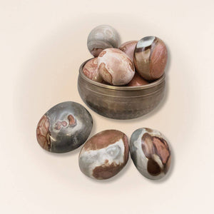 Polychrome Jasper Palm Stone — Medium, Madagascar