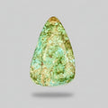Royston Turquoise Cabochon 58.8ct with green-blue matrix, genuine hand-crafted stone from Nevada for custom jewelry or collectors.