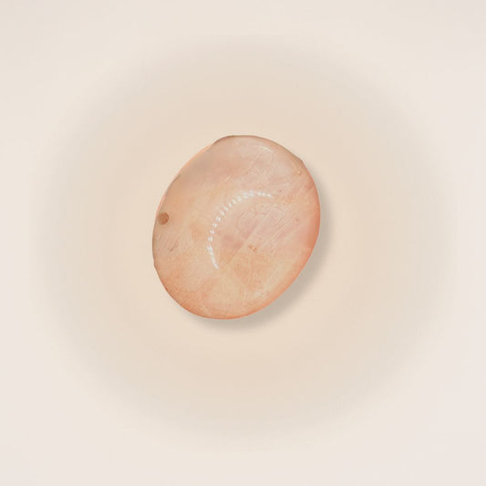 Peach Moonstone Palm Stone — Small