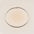 Sterling silver plated adjustable choker with minimalist collar design, ideal for layering or wearing solo. Sleek and modern jewelry piece.