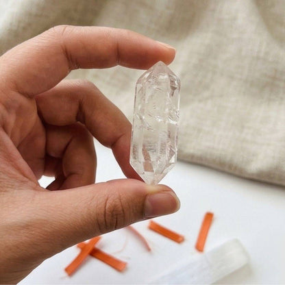Clear quartz crystal point from Spring Energy Box