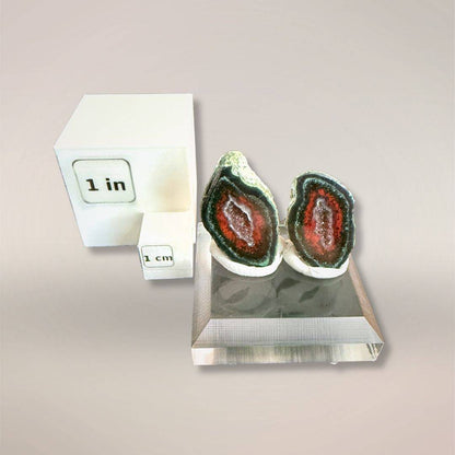 Tabasco Agate specimen with textured exterior for display