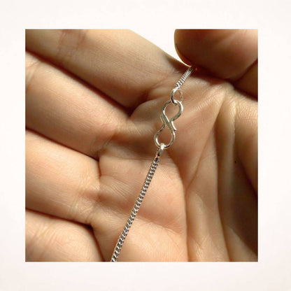 Detailed view of S-Clasp on Silver Plated Wheat Chain Necklace, highlighting secure closure and polished finish.