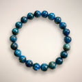 Gemmy Blue Apatite 8mm Beaded Bracelet