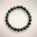 Chrysocolla beaded bracelet from the Still Point Aligned Pairing