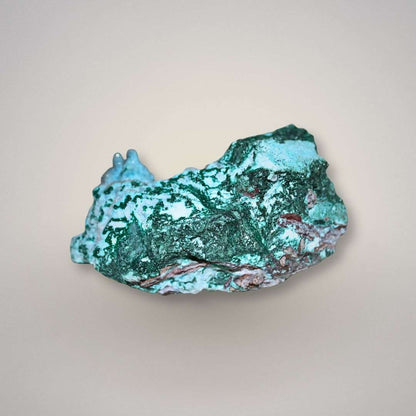 Back View of the Chrysocolla and Malachite mineral specimen with druzy crystal from Lupoto Mine DRC