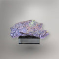 Front view of 115g Grape Agate cluster from West Sulawesi with lavender botryoidal quartz and pale green mineral areas