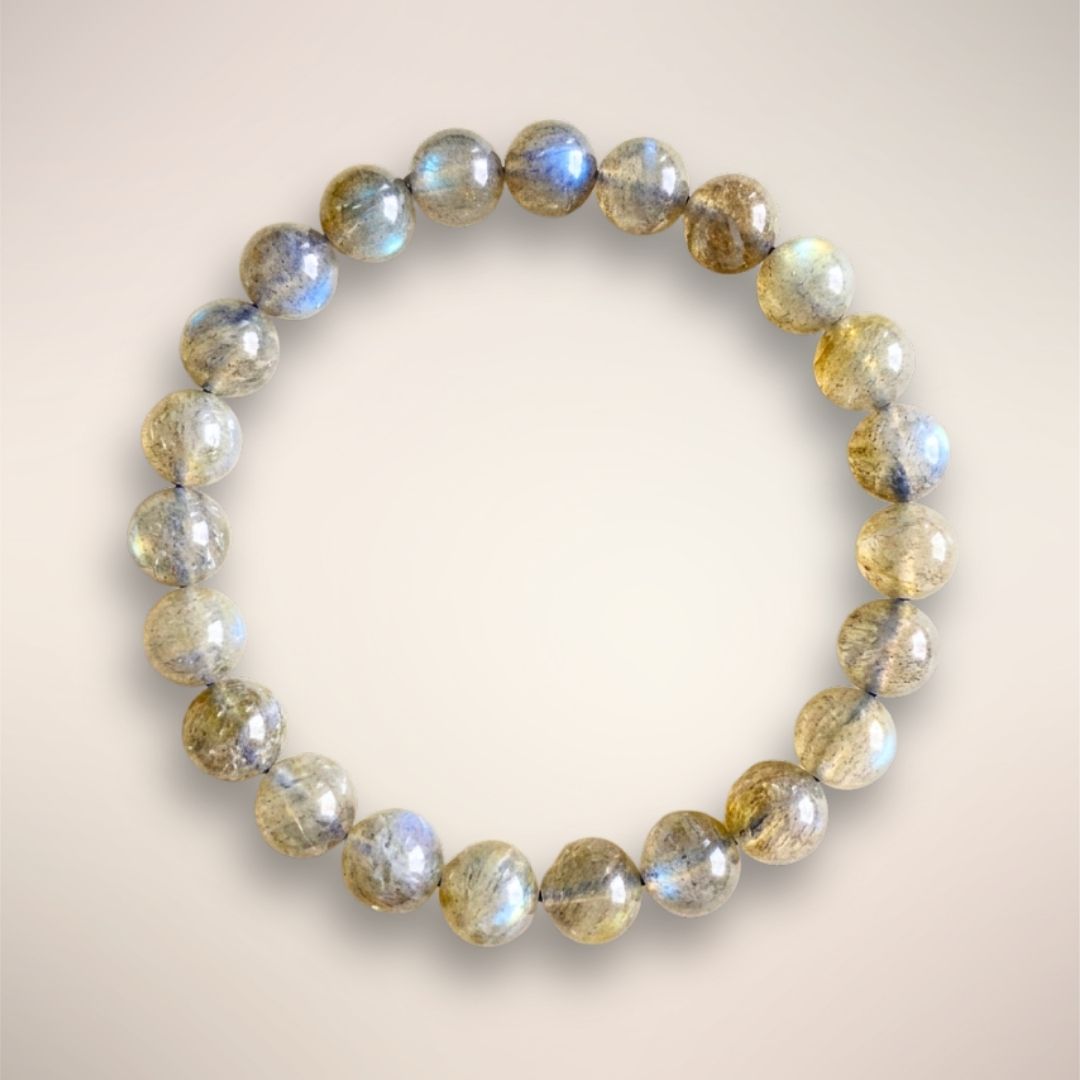 7mm Madagascar Labradorite beaded bracelet