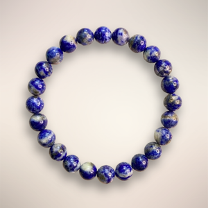 Lapis Lazuli 8mm Beaded Bracelet — Afghanistan