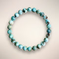 Larimar Beaded Bracelet - 7mm 