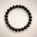 Lava Stone 8mm Beaded Bracelet - Grounding, Strength, & Resilience 