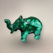 Malachite Elephant Carving—Approx. 3 in., DRC