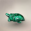 Malachite Turtle Carving—2.5–3 in., DRC