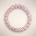 8mm Mangano Calcite beads in soft pink,