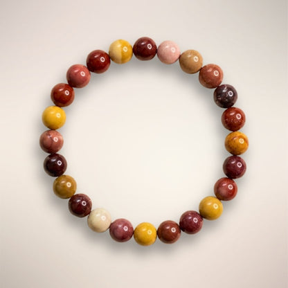 Mookaite Jasper 8mm Beaded Bracelet 