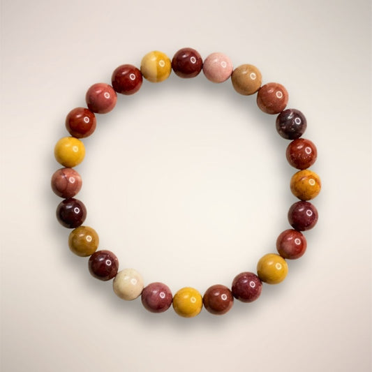 Mookaite Jasper 8mm Beaded Bracelet 