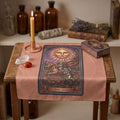 The Sun Tarot Ritual Cloth for Tarot Reading and Grid