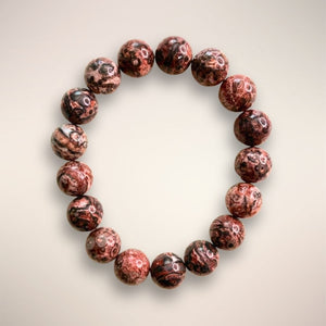 Picasso Jasper 12mm Beaded Bracelet — Brazil