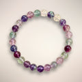 8mm Rainbow Fluorite beaded bracelet