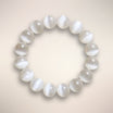 Selenite (Satin Spar) — 12mm Beaded Bracelet