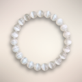 Selenite Beaded Bracelet - 8mm 
