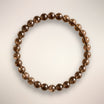 Smoky Quartz Bracelet — 6mm Beads (6–6.5”) | Brazil