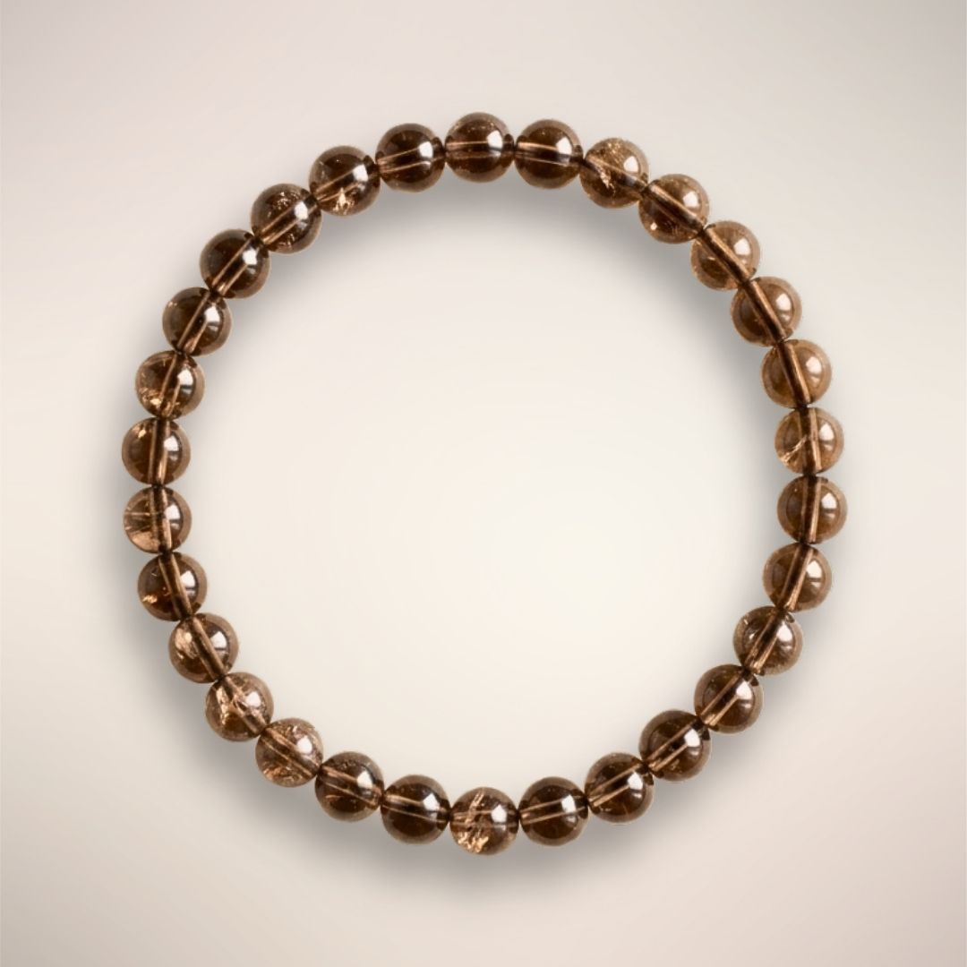 Smoky Quartz Bracelet - 6mm Brazil 