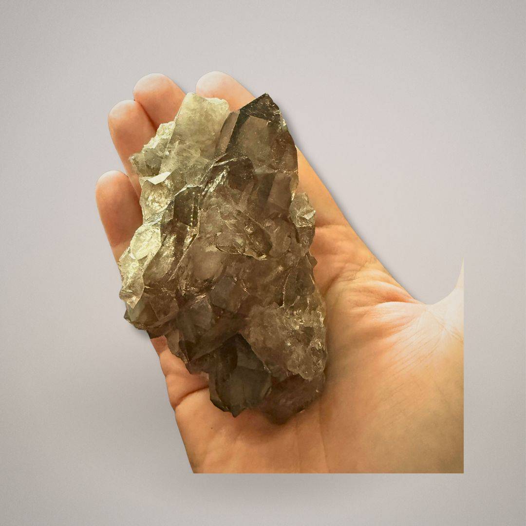 Smoky Quartz Cluster for Grounding - Double Terminated | 281g