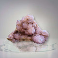 Large Amethyst Spirit Quartz cluster from Boekenhouthoek, South Africa with lavender cactus quartz points and druzy crystal growth.